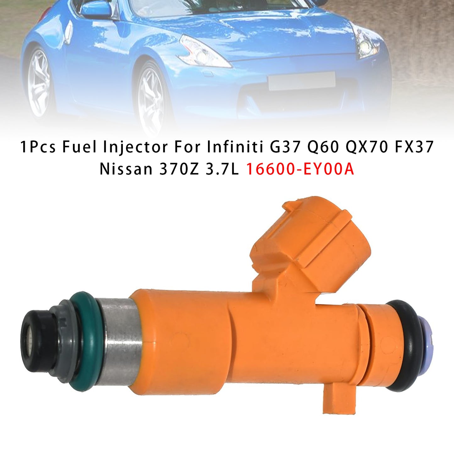 2013 Infiniti FX37 3.7L V6 16600-EY00A 1Pcs Fuel Injector