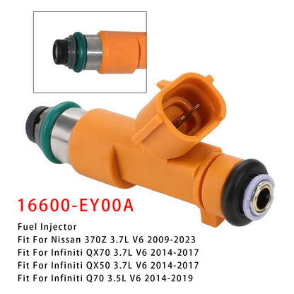 2013 Infiniti FX37 3.7L V6 16600-EY00A 1Pcs Fuel Injector