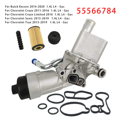 2011-2016 Chevrolet Cruze 1.4L L4 Gas 55566784 Oil Filter Housing Oil Cooler