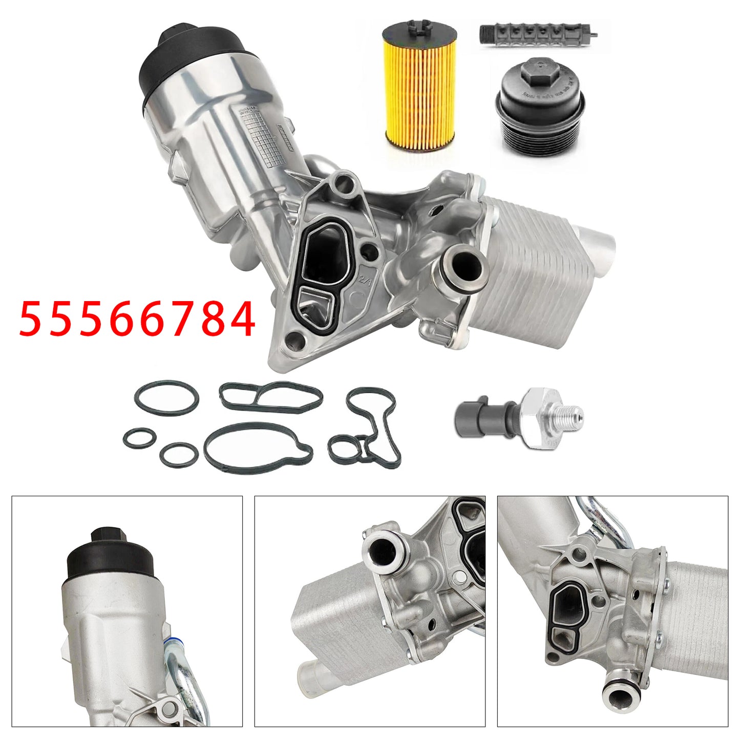 2011-2016 Chevrolet Cruze 1.4L L4 Gas 55566784 Oil Filter Housing Oil Cooler