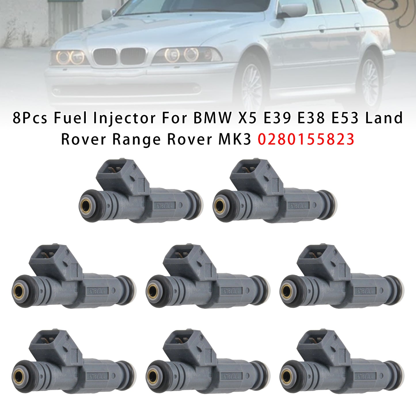 2002-2005 Land Rover Range Rover Mk III L322 4.4 4x4 4.4 SUV 0280155823 8Pcs Fuel Injector