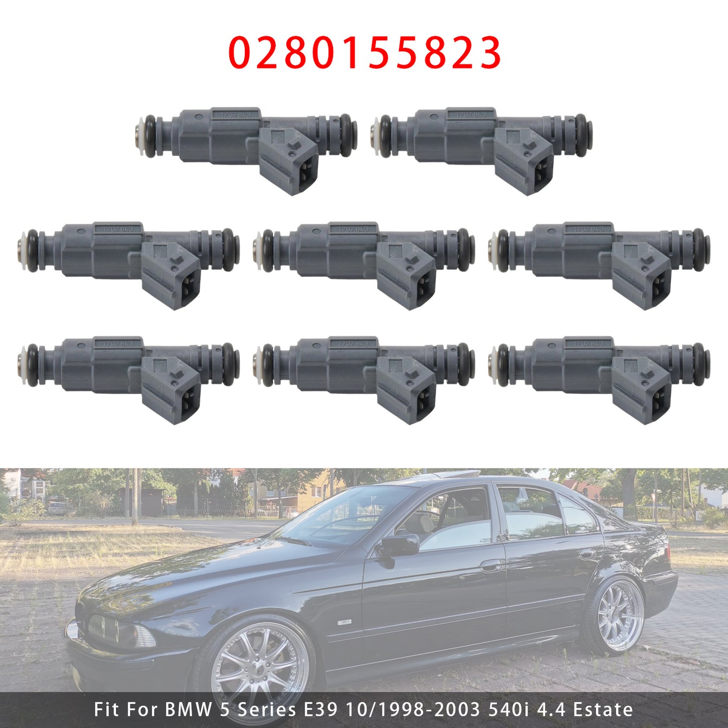 2002-2005 Land Rover Range Rover Mk III L322 4.4 4x4 4.4 SUV 0280155823 8Pcs Fuel Injector