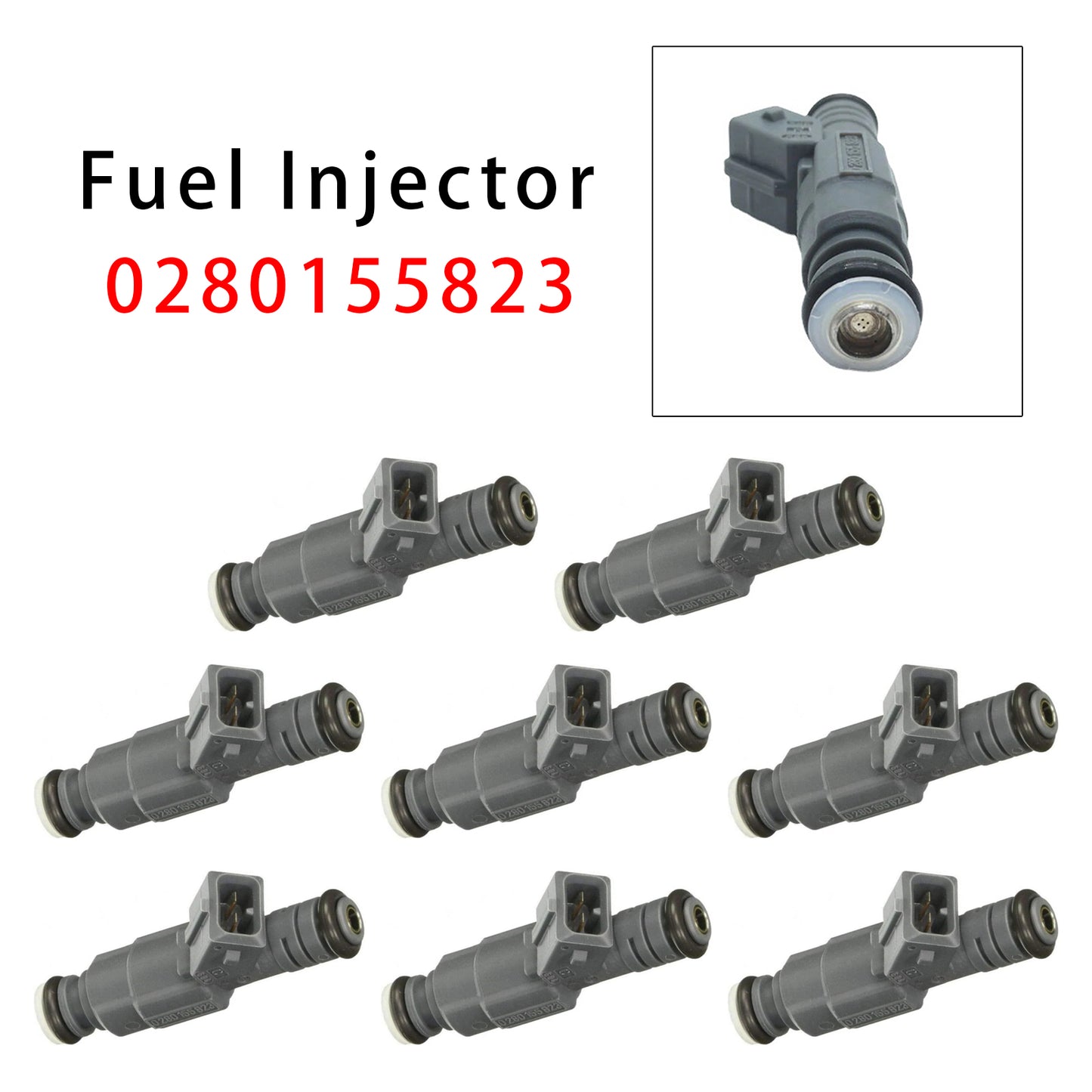 2002-2005 Land Rover Range Rover Mk III L322 4.4 4x4 4.4 SUV 0280155823 8Pcs Fuel Injector