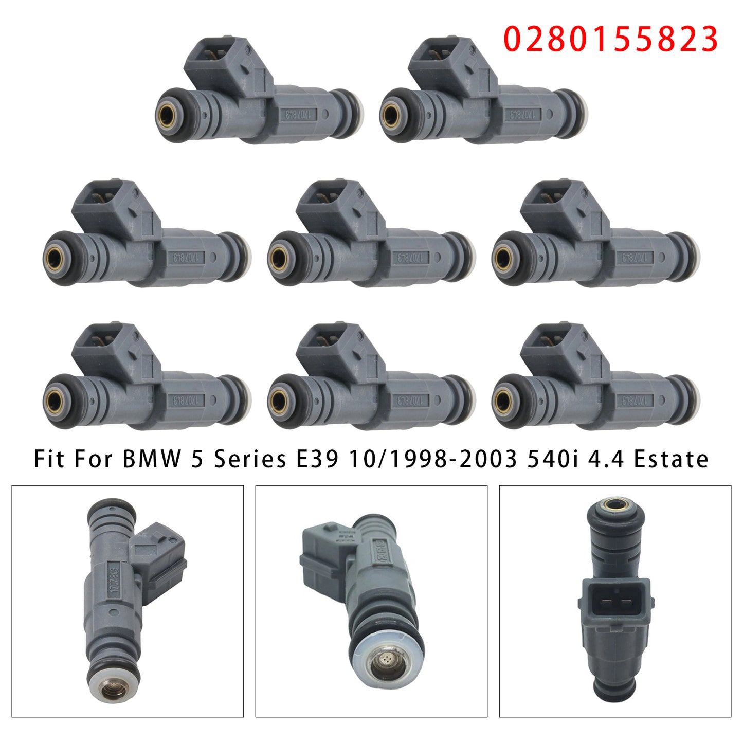 2002-2005 Land Rover Range Rover Mk III L322 4.4 4x4 4.4 SUV 0280155823 8Pcs Fuel Injector