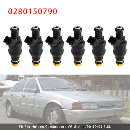 1991-1992 Ford Fairmont EB 3.9L XRP Wagon 0280150790 6Pcs Fuel Injector