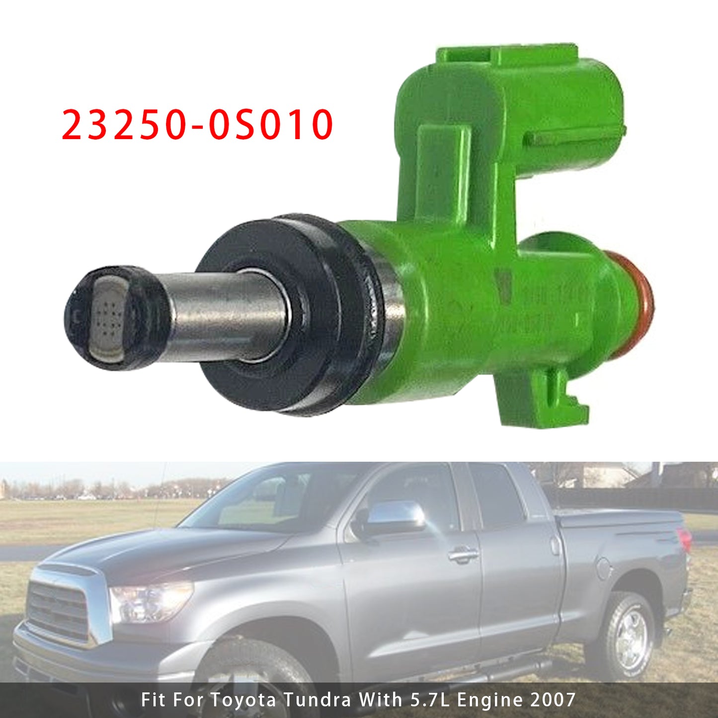 2007 Toyota Tundra 5.7L V8 23250-0S010 1Pcs Fuel Injector