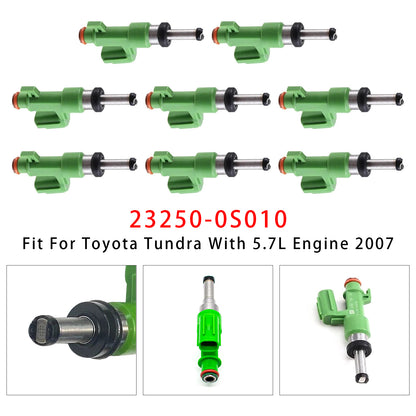 2007 Toyota Tundra 5.7L V8 23250-0S010 8Pcs Fuel Injector