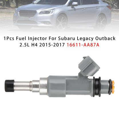 2015-2017 Subaru Outback 2.5L H4 16611-AA87A 1Pcs Fuel Injector