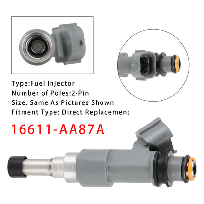 2015-2017 Subaru Outback 2.5L H4 16611-AA87A 1Pcs Fuel Injector