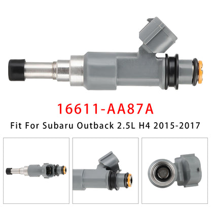 2015-2017 Subaru Outback 2.5L H4 16611-AA87A 1Pcs Fuel Injector