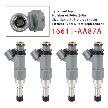 2015-2017 Subaru Outback 2.5L H4 16611-AA87A 4Pcs Fuel Injector