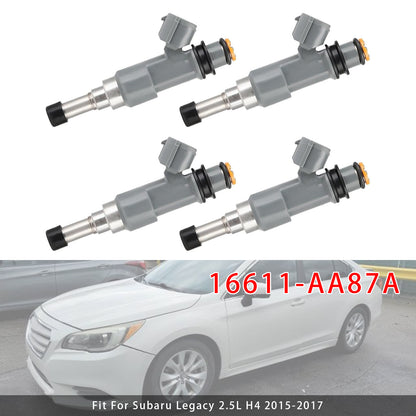 2015-2017 Subaru Outback 2.5L H4 16611-AA87A 4Pcs Fuel Injector