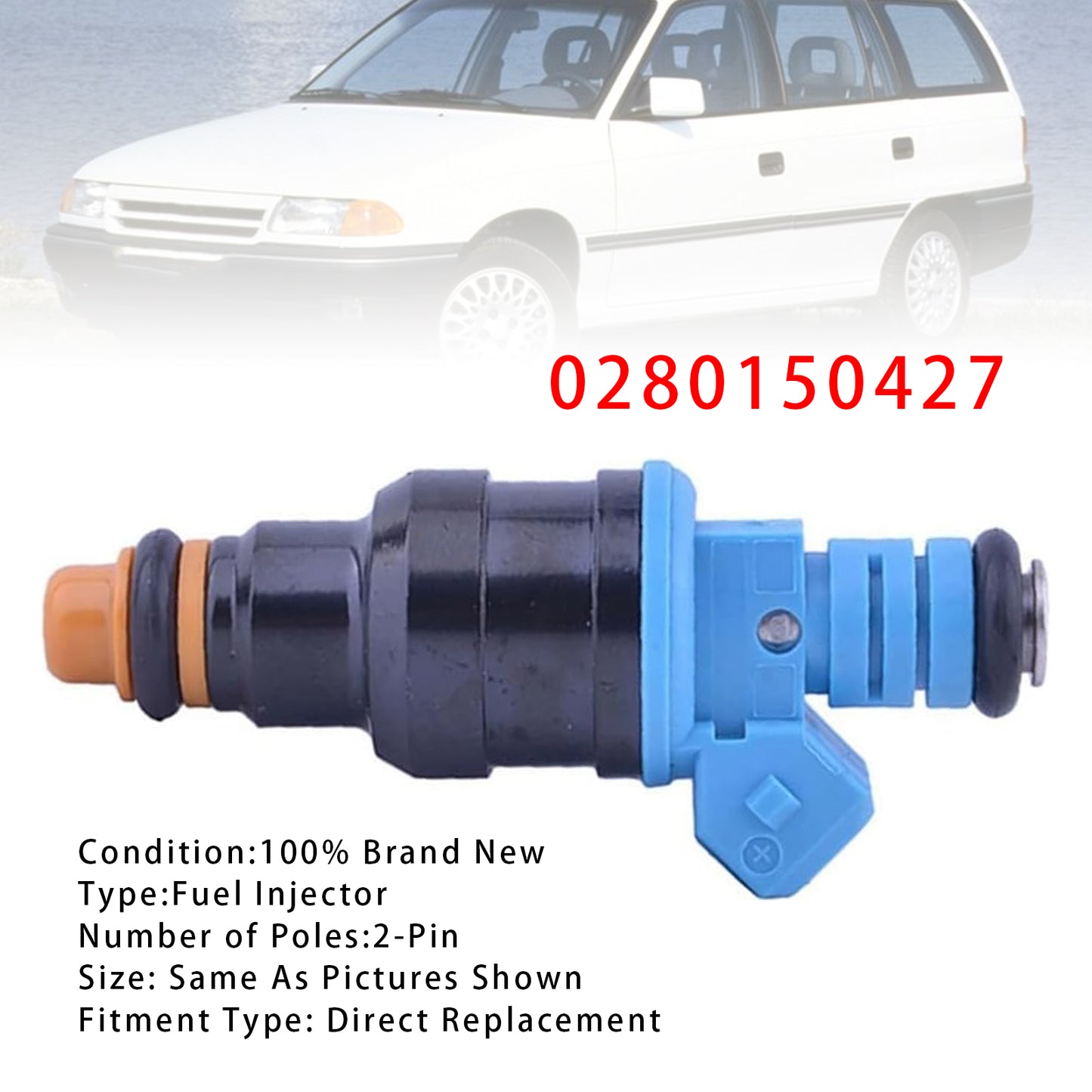1990-1994 Opel Calibra A 85_ 2.0i 16V 0280150427 1Pcs Fuel Injector