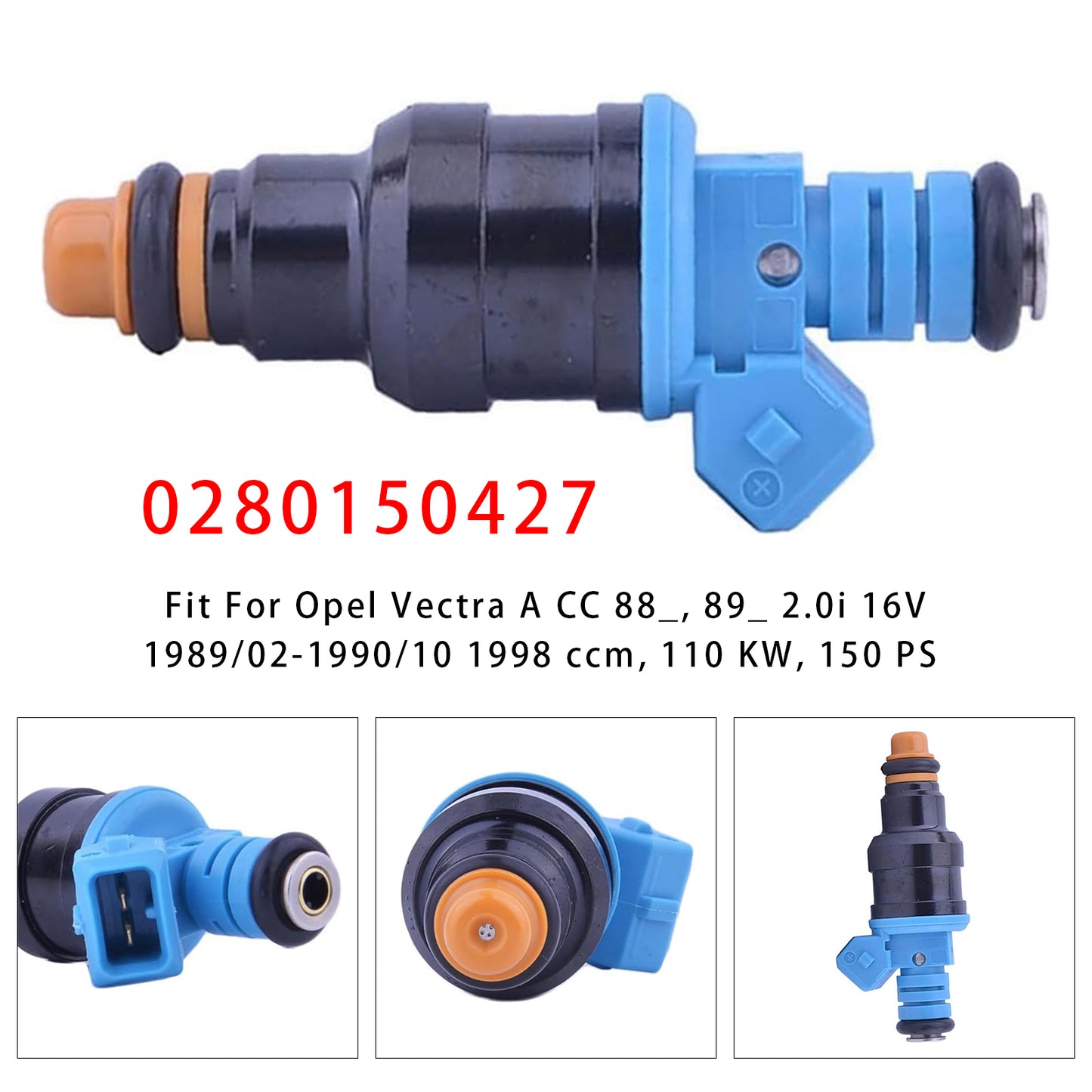 1990-1994 Opel Calibra A 85_ 2.0i 16V 0280150427 1Pcs Fuel Injector