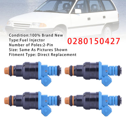 1990-1994 Opel Calibra A 85_ 2.0i 16V 4x4 0280150427 4Pcs Fuel Injector