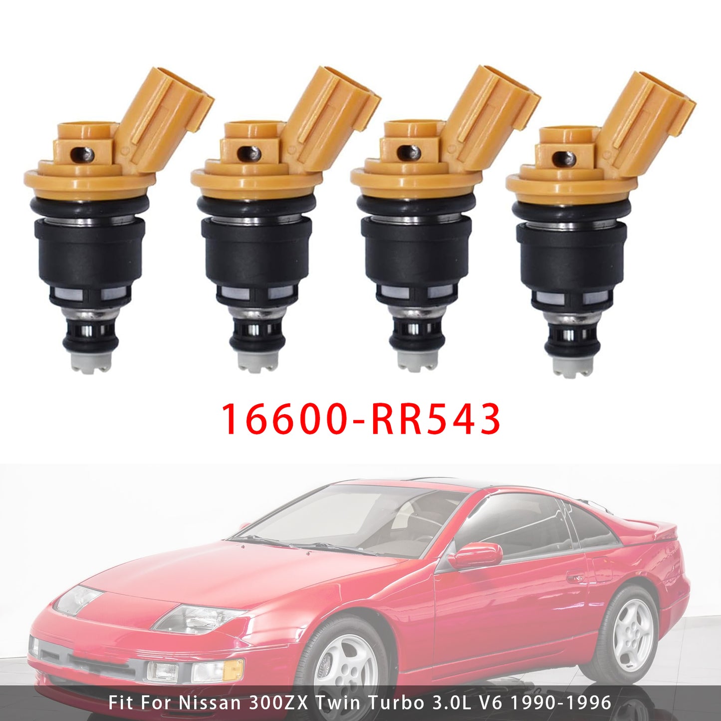 Nissan Silvia SR20DET S13 14 15 Skyline R33 16600-RR543 4Pcs Fuel Injector