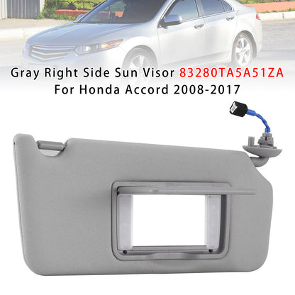 2008-2017 Honda Accord 83280TA5A51ZA Gray Right Side Sun Visor