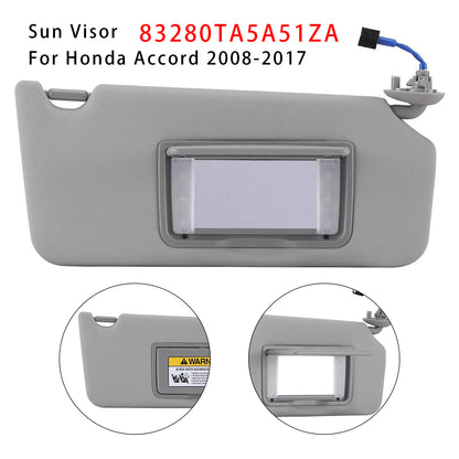 2008-2017 Honda Accord 83280TA5A51ZA Gray Right Side Sun Visor