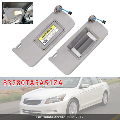 2008-2017 Honda Accord 83280TA5A51ZA Pair Of Gray Sun Visor