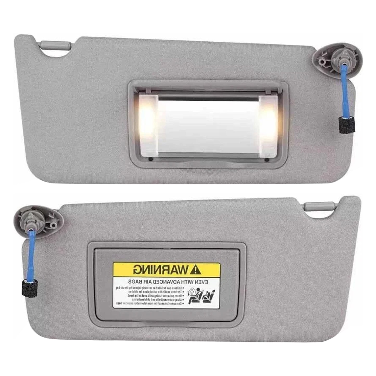 2008-2017 Honda Accord 83280TA5A51ZA Pair Of Gray Sun Visor