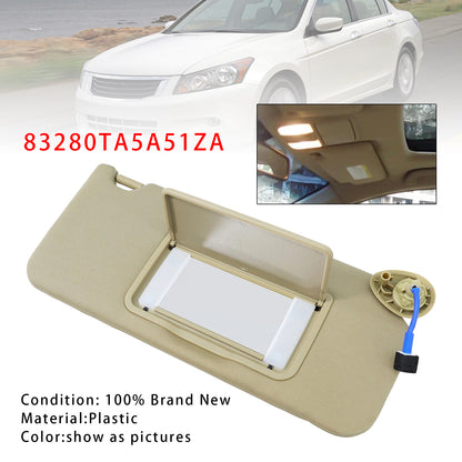 2008-2017 Honda Accord 83280TA5A51ZA Beige Right Side Sun Visor