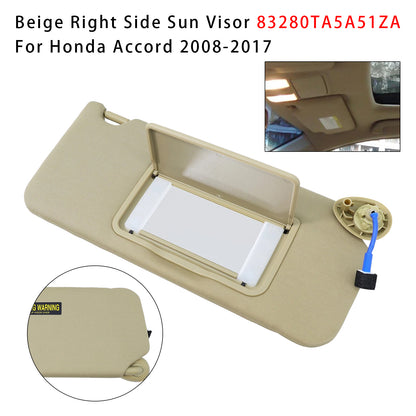 2008-2017 Honda Accord 83280TA5A51ZA Beige Right Side Sun Visor