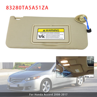 2008-2017 Honda Accord 83280TA5A51ZA Beige Right Side Sun Visor