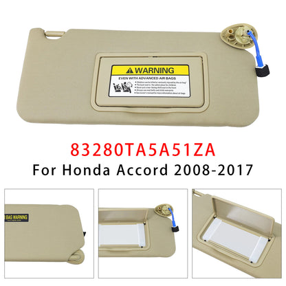 2008-2017 Honda Accord 83280TA5A51ZA Beige Right Side Sun Visor