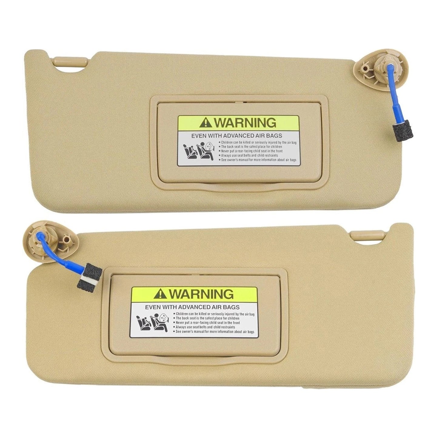 2008-2017 Honda Accord 83280TA5A51ZA Pair Of Beige Sun Visor