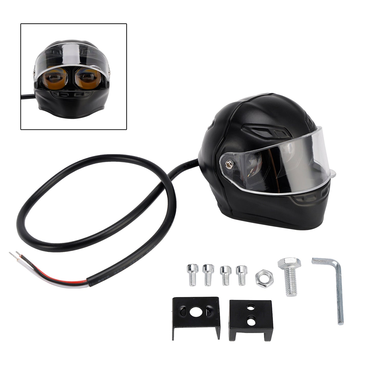 Motor Electric Led Worklight Spotlight Waterproof Headlight 20W Helmet-Look
