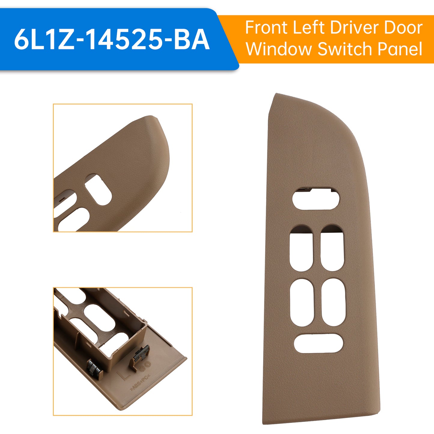 2003-2006 Ford Expedition 6L1Z-14525-BA Front Left Driver Door Window Switch Panel