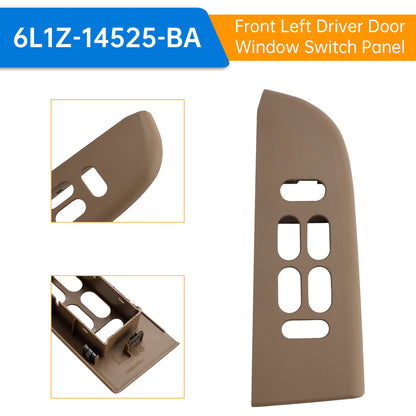 2003-2006 Ford Expedition 6L1Z-14525-BA Front Left Driver Door Window Switch Panel