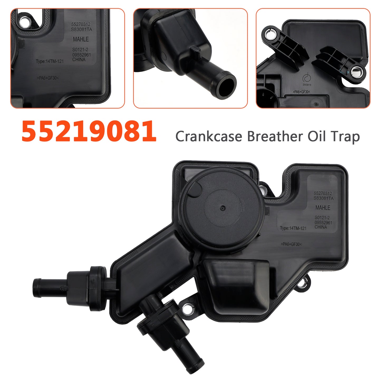 07/2014 Jeep Renegade Closed Off-Road Vehicle BU B1 55219081 Crankcase Breather Oil Trap
