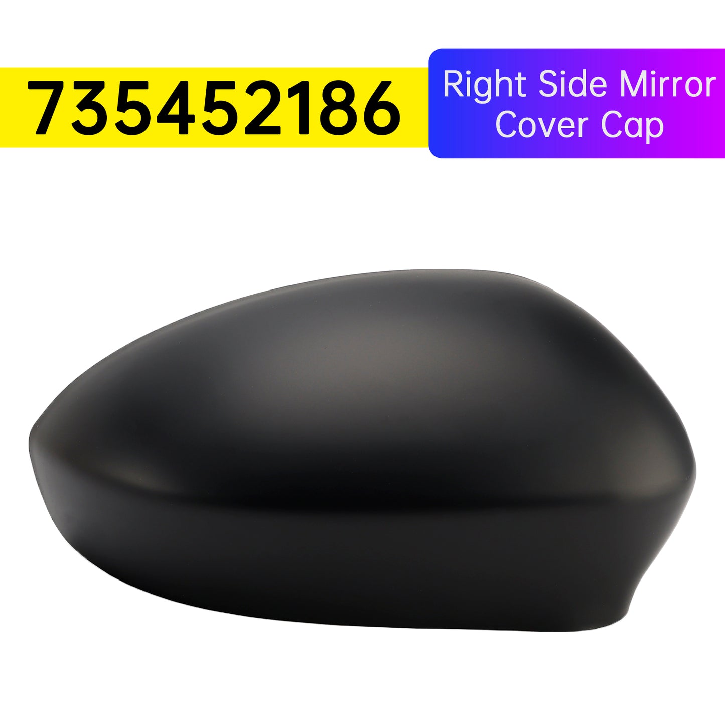 2009 Fiat GGrande Punto Evo Dal 735452186 Right Side Mirror Cover Cap
