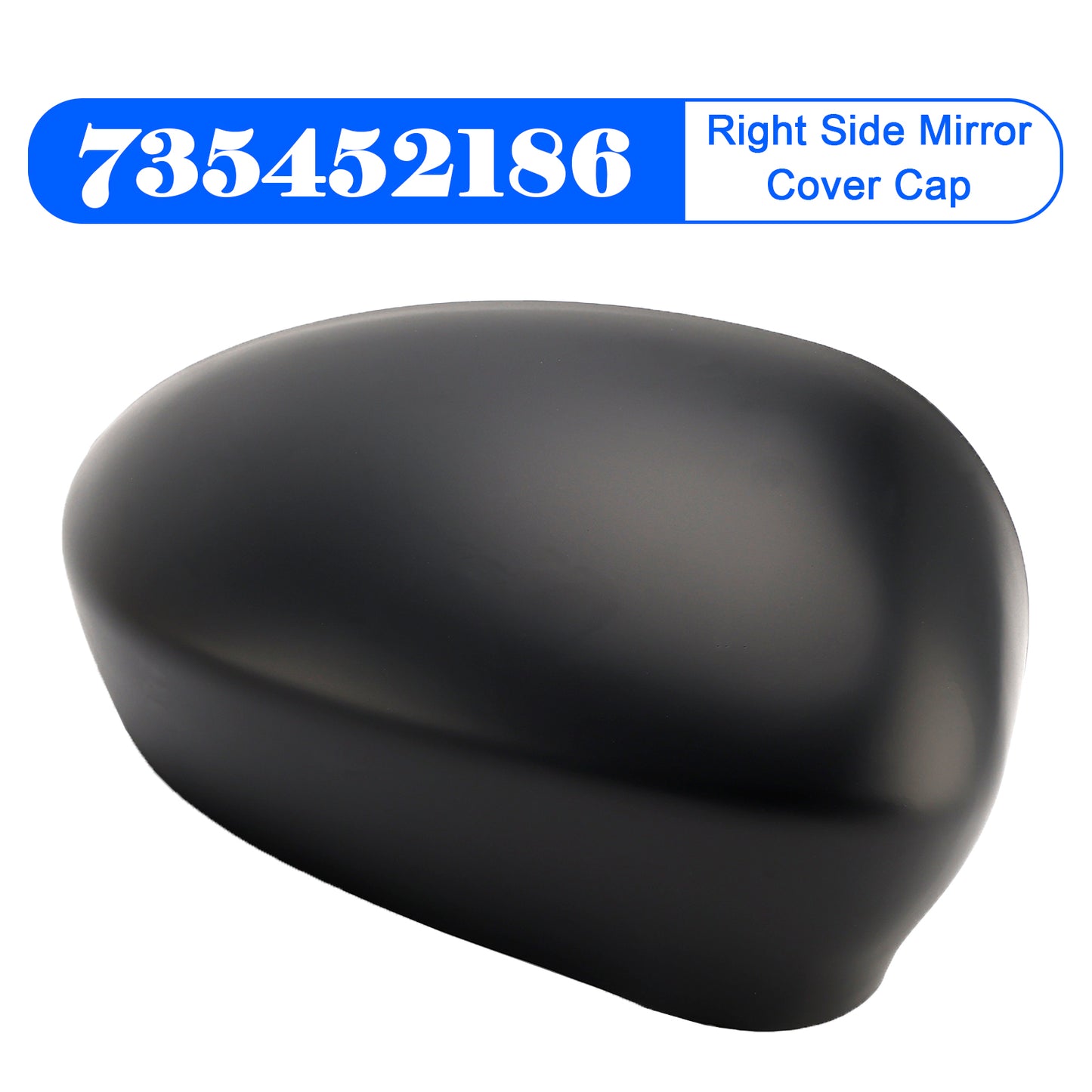 2009 Fiat GGrande Punto Evo Dal 735452186 Right Side Mirror Cover Cap
