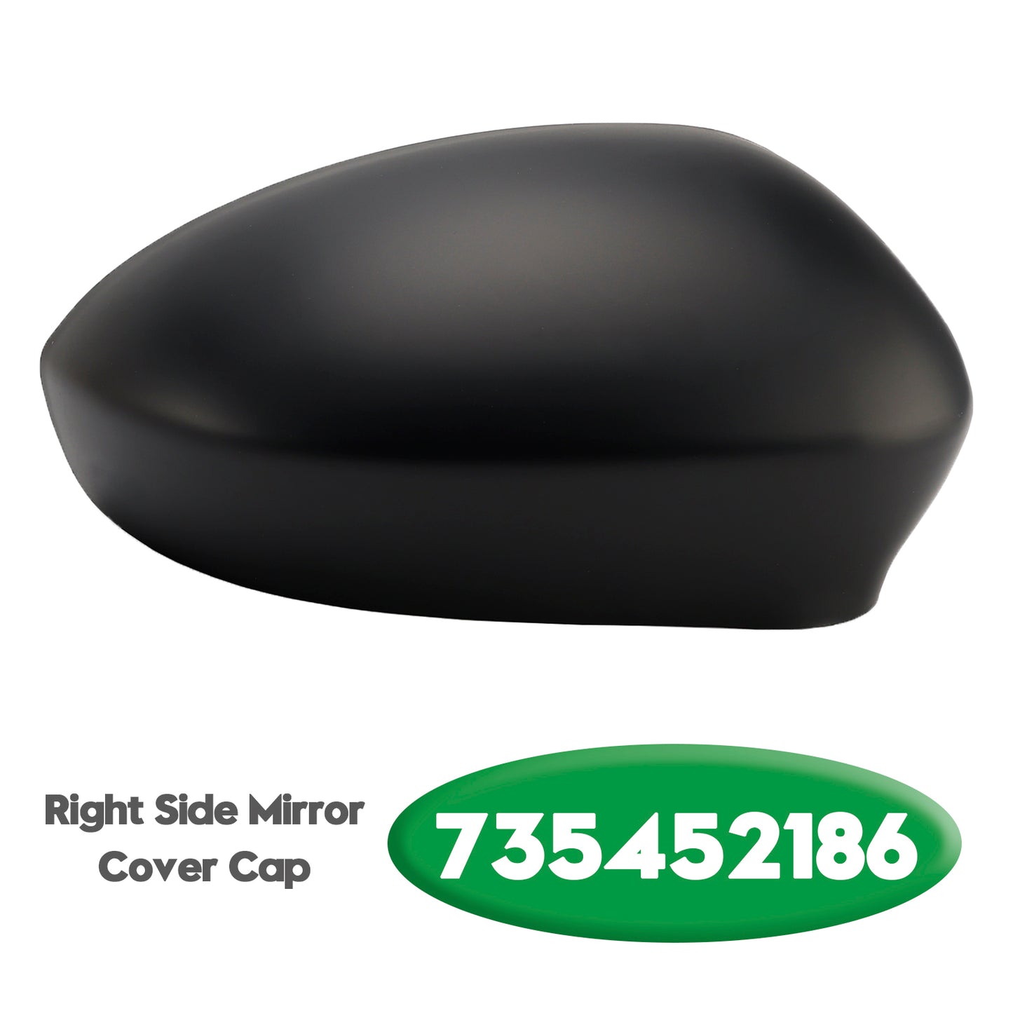 2009 Fiat GGrande Punto Evo Dal 735452186 Right Side Mirror Cover Cap