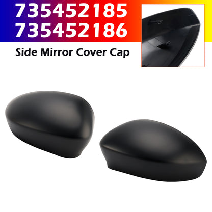 2007-2024 Fiat 500/500C 735452185 Pair of Side Mirror Cover Cap