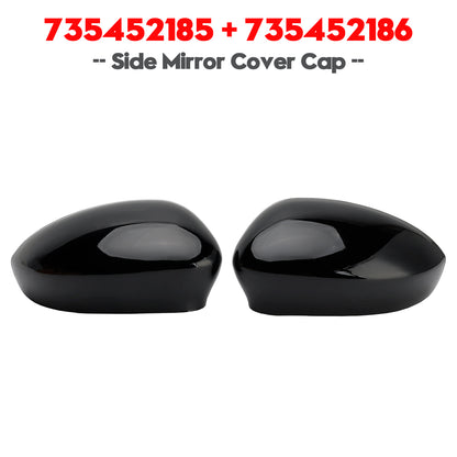 2007-2024 Fiat 500/500C 735452185 Pair of Side Mirror Cover Cap