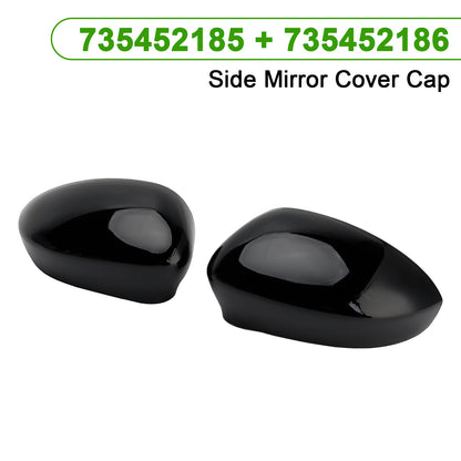 2007-2024 Fiat 500/500C 735452185 Pair of Side Mirror Cover Cap