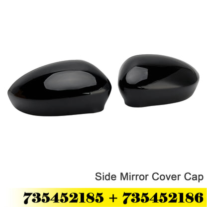 2007-2024 Fiat 500/500C 735452185 Pair of Side Mirror Cover Cap