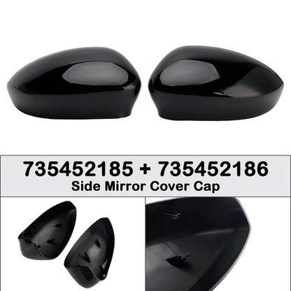 2007-2024 Fiat 500/500C 735452185 Pair of Side Mirror Cover Cap