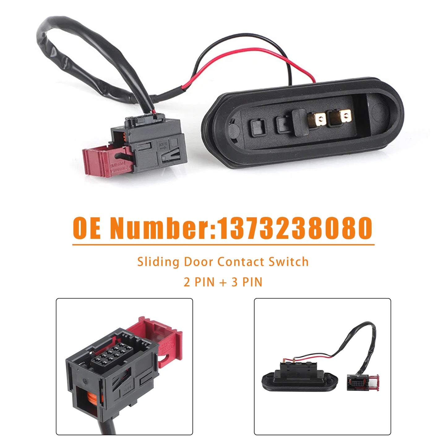 2006-on Citroen Jumper 1348484080 Sliding Door Contact Switch 2 PIN+3 PIN