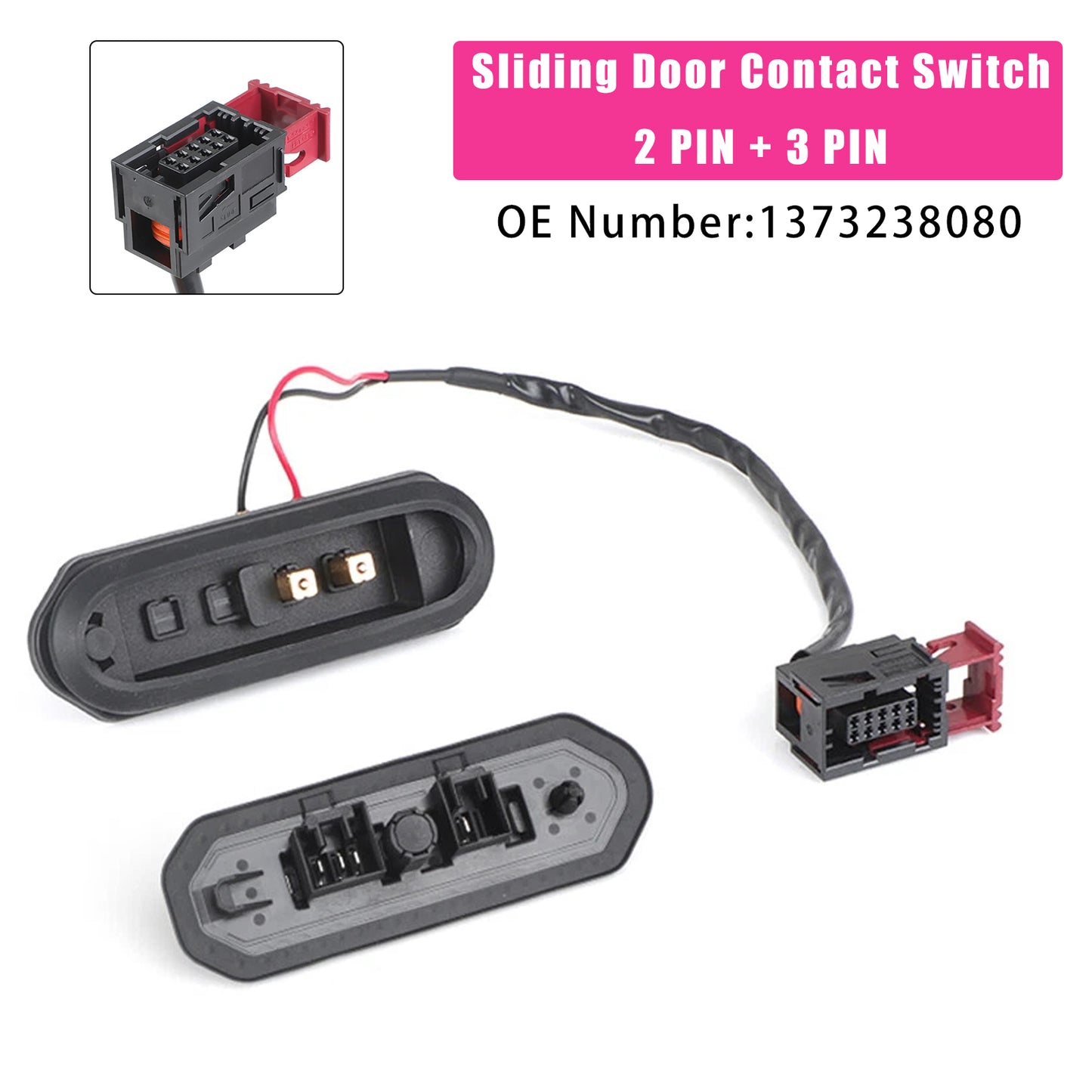 2006-on Citroen Jumper 1348484080 Sliding Door Contact Switch 2 PIN+3 PIN