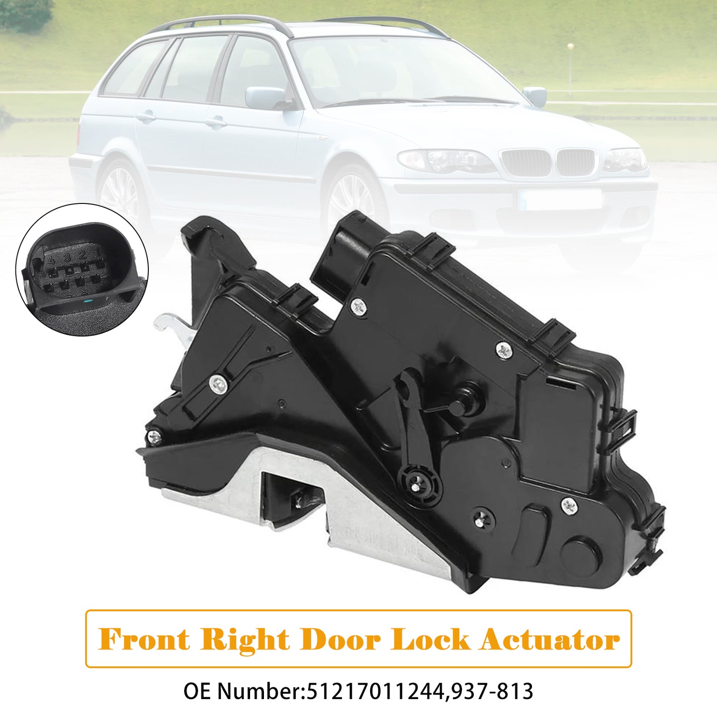 2003/03-2005/02 BMW 3 Series 330d E46 51217011244 Front Right Door Lock Actuator