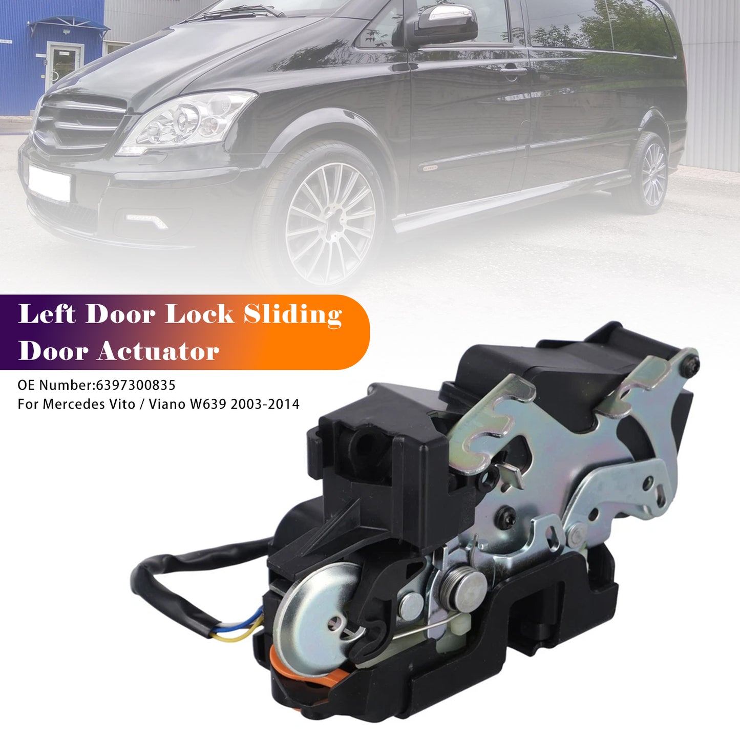 2003-2014 Mercedes Vito / Viano W639 6397300835 Left Door Lock Sliding Door Actuator