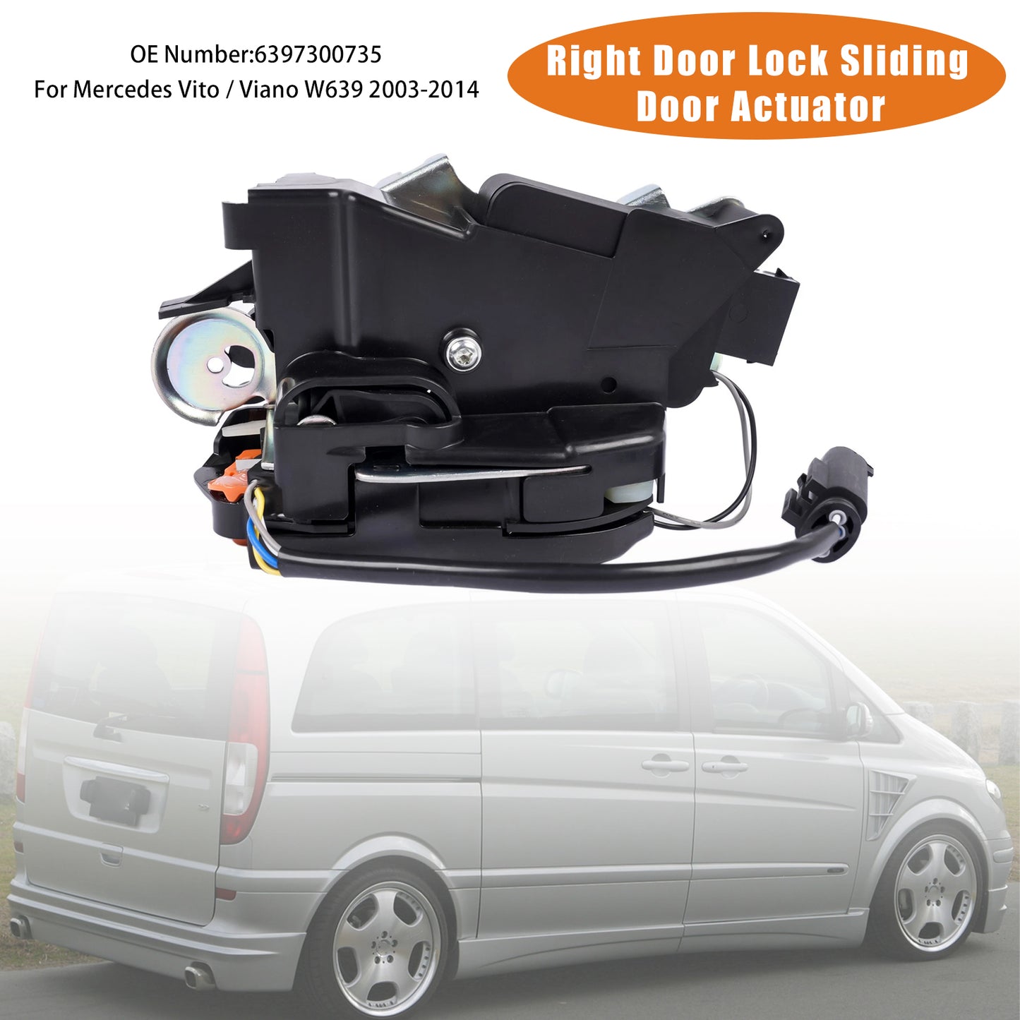 2003-2014 Mercedes Vito / Viano W639 6397300735 Right Door Lock Sliding Door Actuator