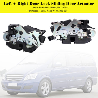Mercedes Vito Viano W639 6397300835 2x Door Lock Sliding Door Actuator