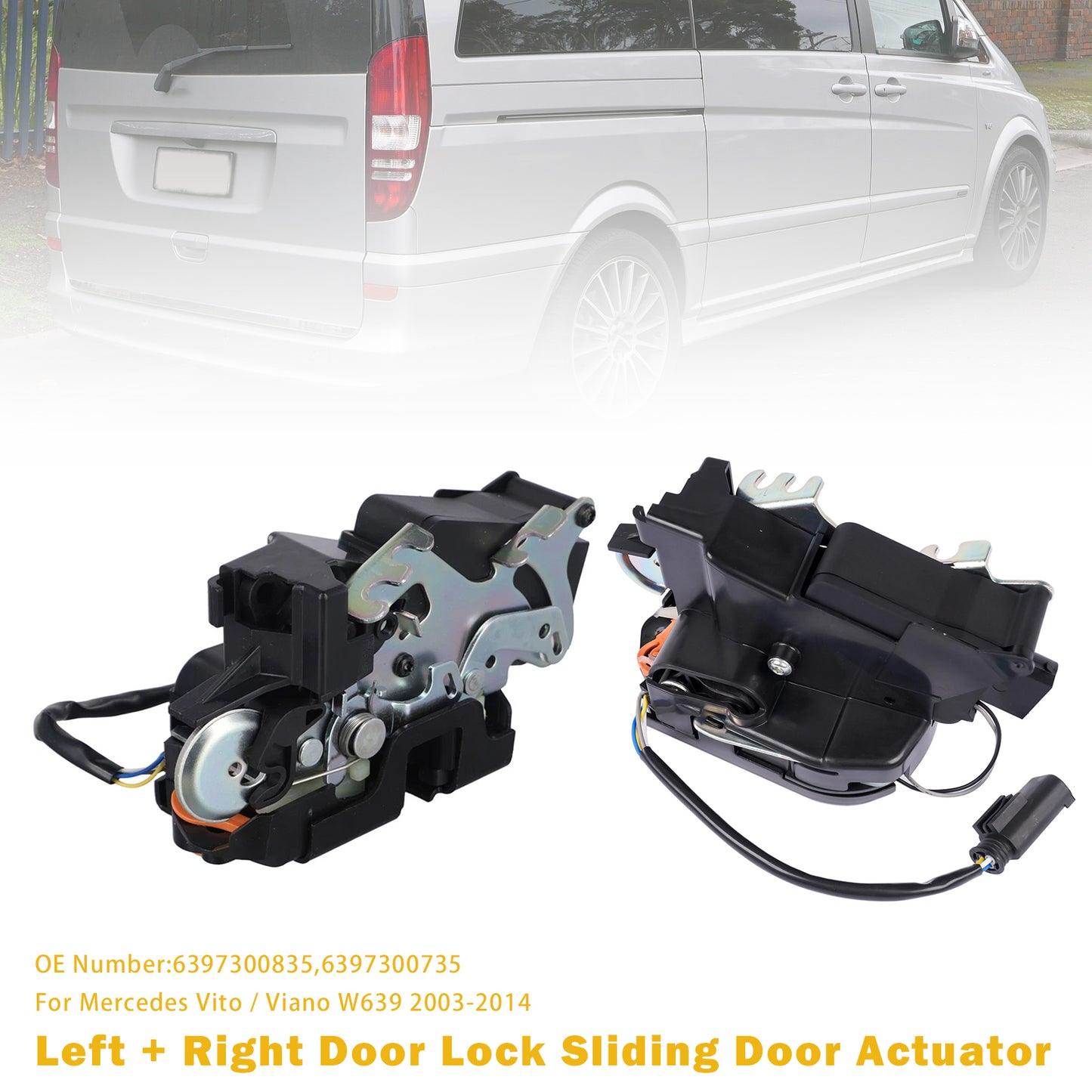 Mercedes Vito Viano W639 6397300835 2x Door Lock Sliding Door Actuator