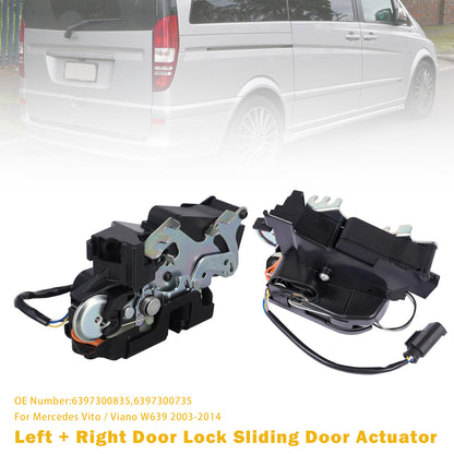 Mercedes Vito Viano W639 6397300835 2x Door Lock Sliding Door Actuator