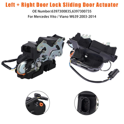 Mercedes Vito Viano W639 6397300835 2x Door Lock Sliding Door Actuator